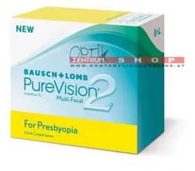 PureVision2 for Presbyopia Monatskontaktlinse 6er Box