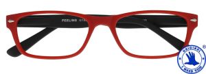 FEELING Lesebrille rot-schwarz G15900