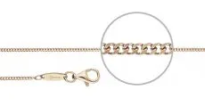Panzerkette Gold Plated diamantiert Stärke 1,2mm