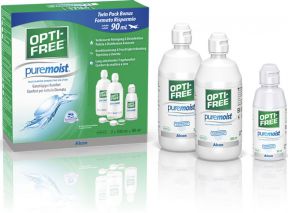 Opti-Free PureMoist Vorratspack 2x 300ml plus 90ml Travel Pack