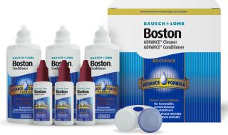 Boston Advanced Multipack 3x120ml Aufbewahrung und 3x 30ml Linsenreiniger