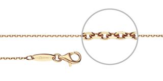 Ankerkette Gold plated diamantiert Stärke 1,2mm