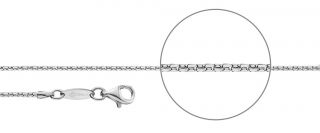 Koreanerkette Silber diamantiert Stärke 1,2mm
