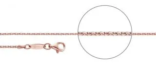 Koreanerkette Rosè plated diamantiert Stärke 1,2mm