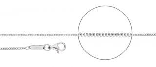 Panzerkette Silber diamantiert Stärke 1,2mm