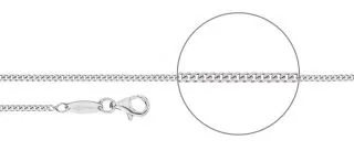 Panzerkette Silber diamantiert Stärke 1,8mm